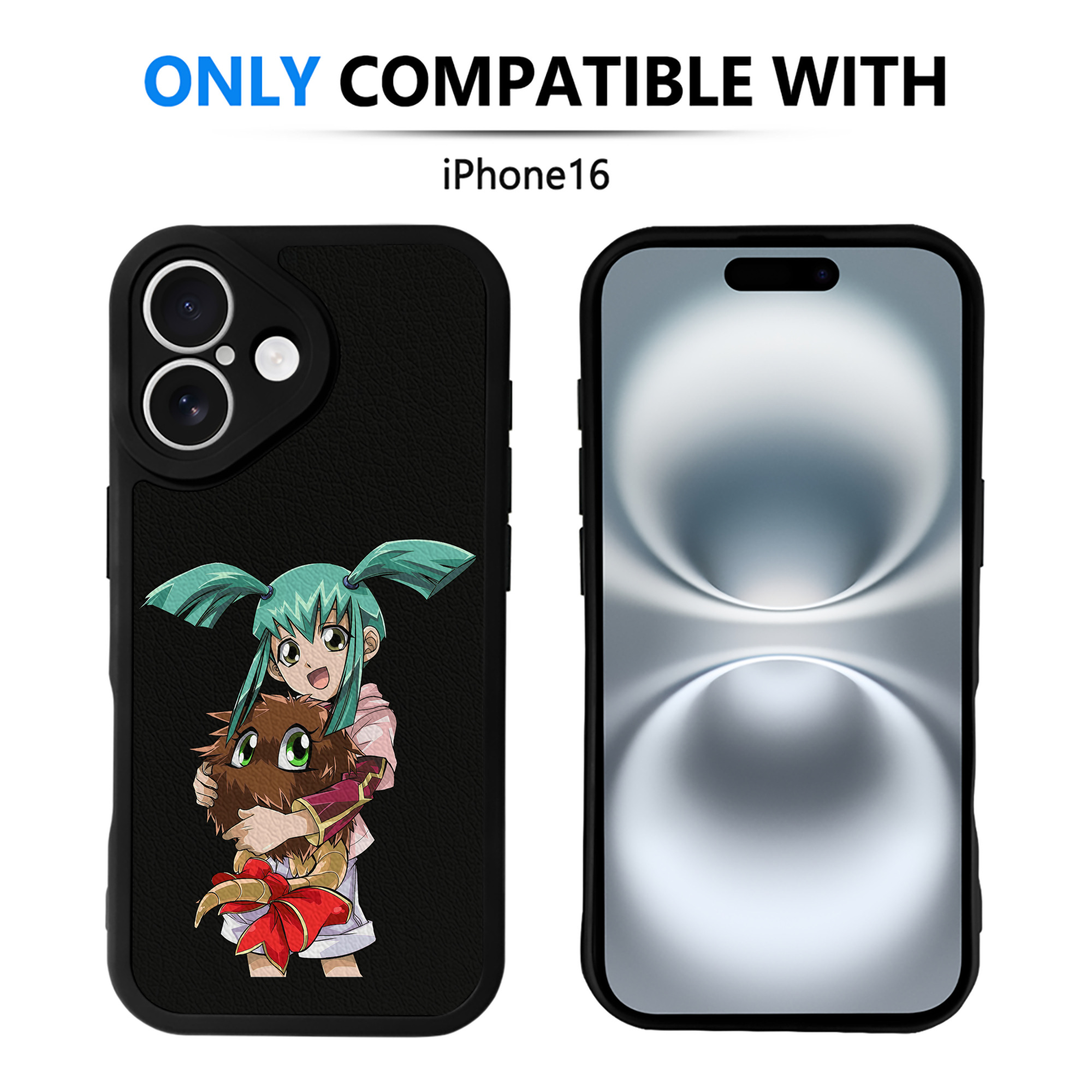 遊☆戯☆王 Yu-Gi-Oh! 【iPhone 16シリーズ対応】シリコンスマホケース（レザー調） 材質：シリコン